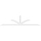 Ekena Millwork Richland Architectural Grade PVC Gable Bracket, 108"W x 27"H x 2"D x 4"F, 6/12 Pitch GBP108X27X0204RIC00 - alternate 5